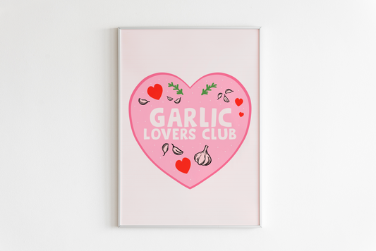 Garlic Lovers Club Print