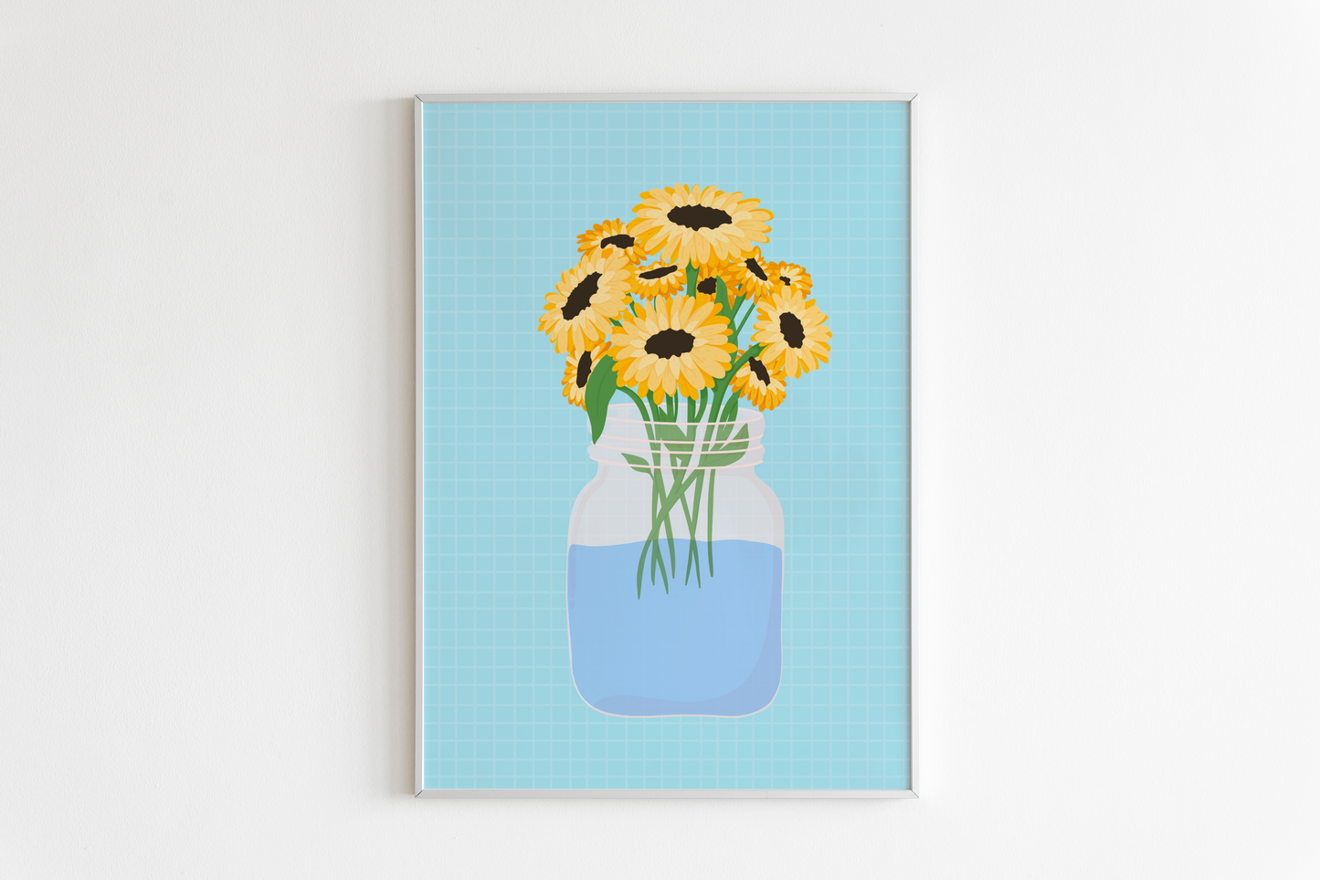 Sunflowers In A Vase Print