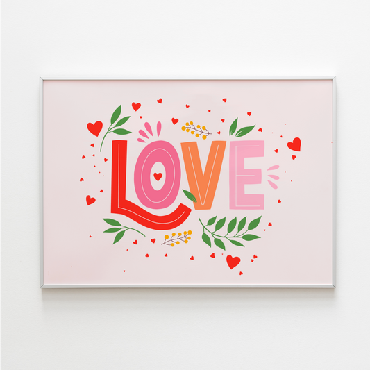 Love Typography Print