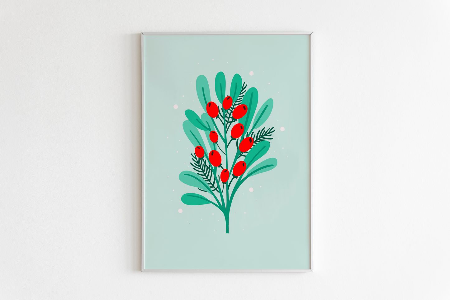 Christmas Mistletoe Print