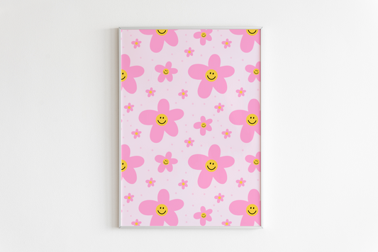 Happy Flowers Print