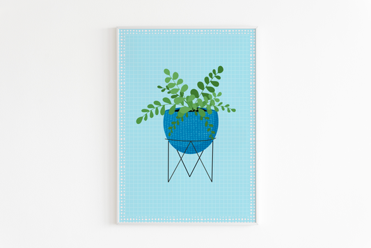 Fern House Plant Print