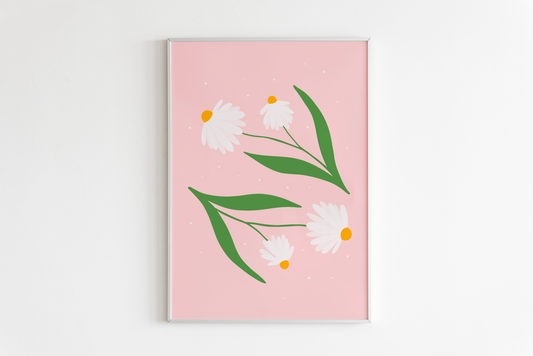 Two Daisies Print