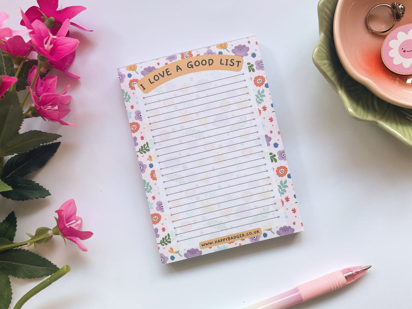 A6 I Love A Good List Notepad - 100 Pages