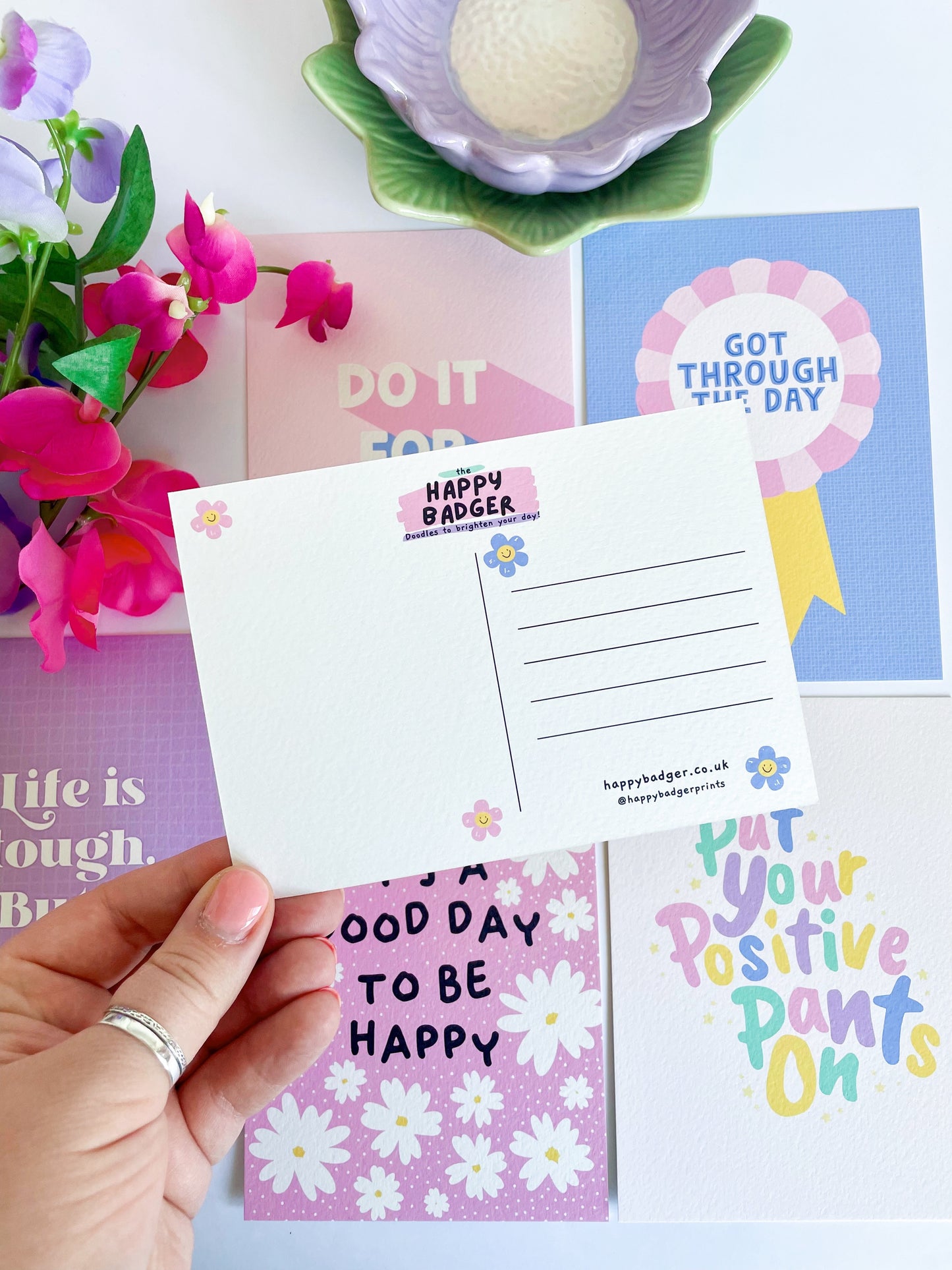 Positivity Postcards - Pack of 6 Luxury Postcards