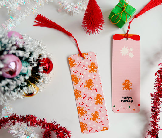 Gingerbread Man Christmas Bookmark