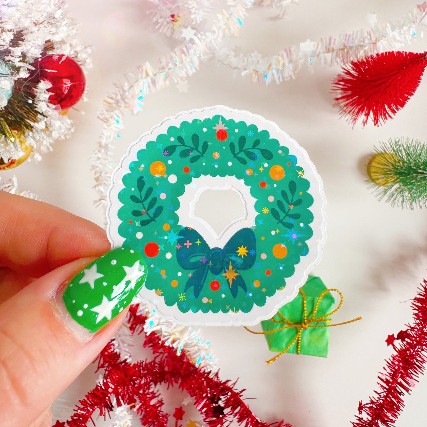 Christmas Wreath Sticker