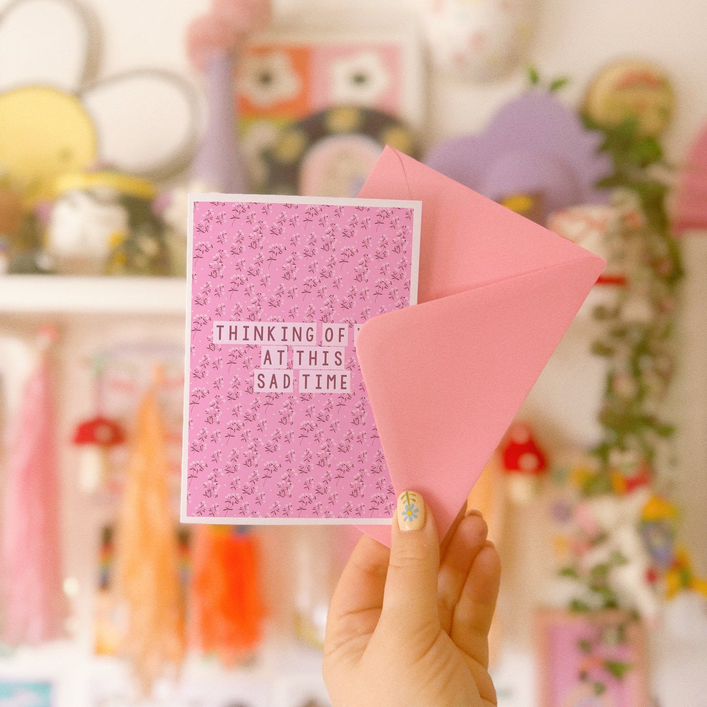 Thinking Of You At This Sad Time Card - A6 Greetings Card