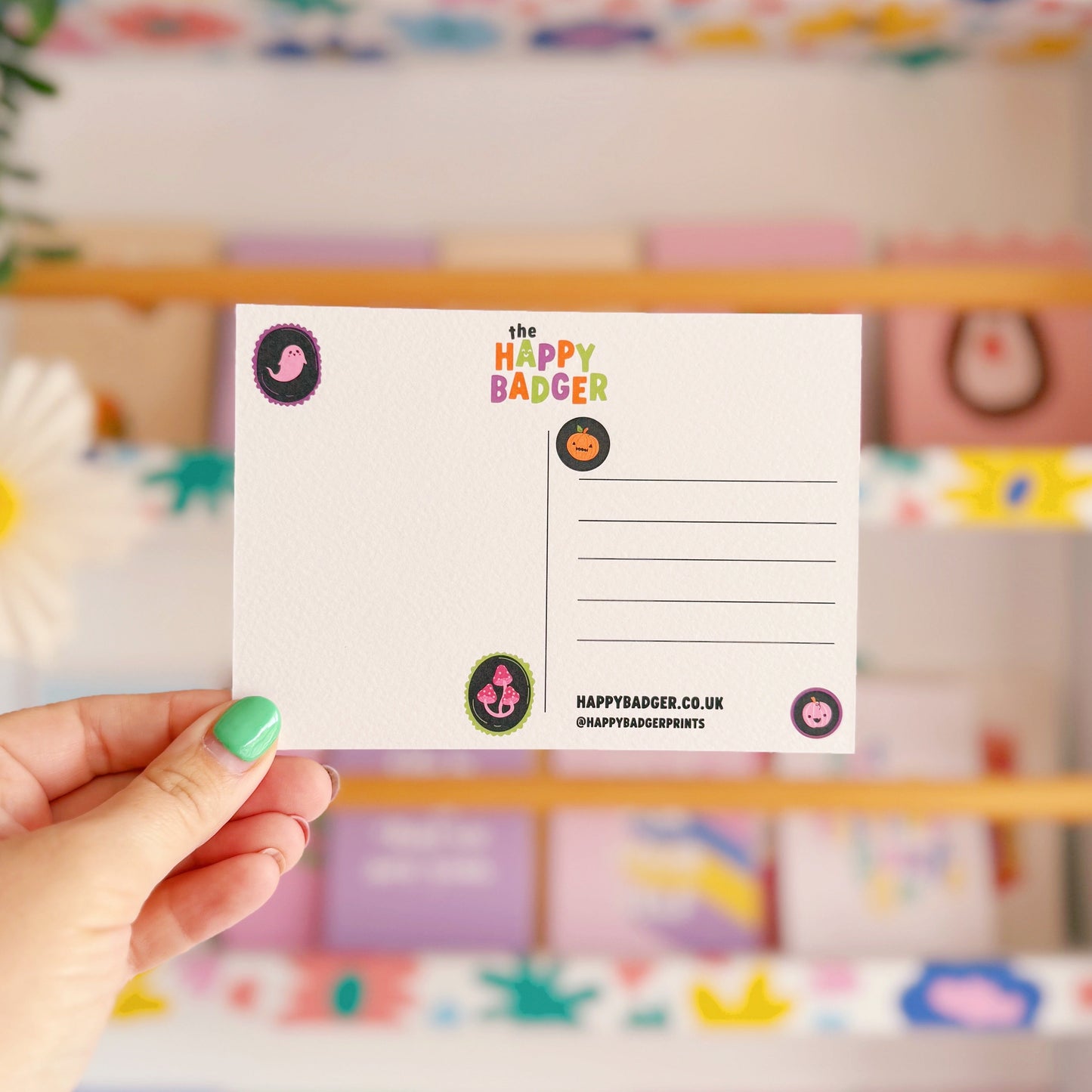 Halloween Ghosts Postcard