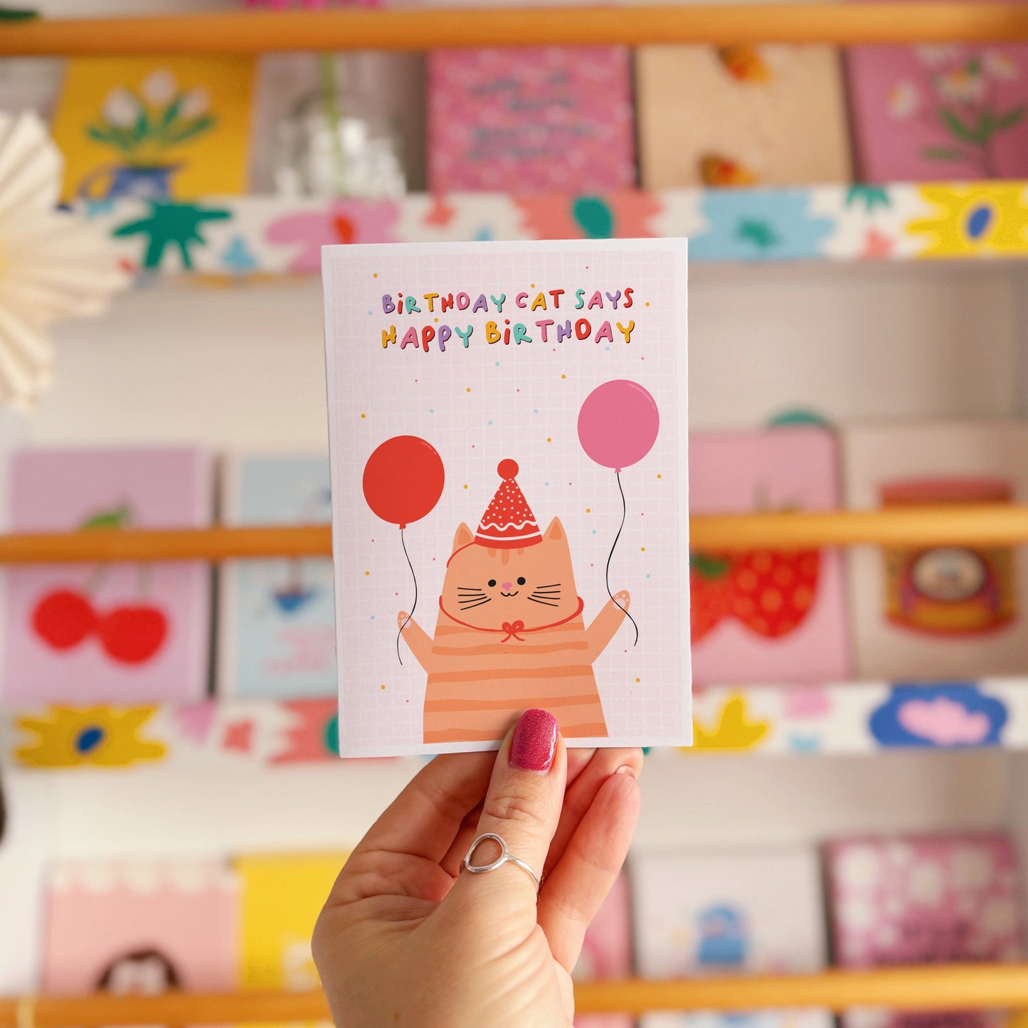 Birthday Cat Card - A6 Greetings Card