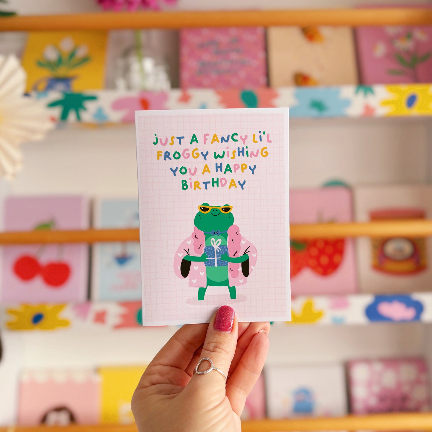 Birthday Frog Card - A6 Greetings Card