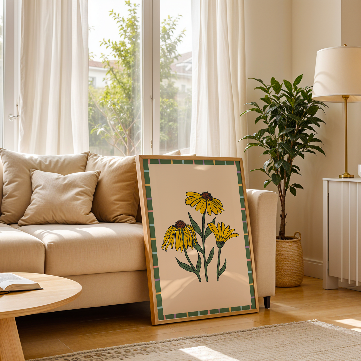 Autumn Daisies Print
