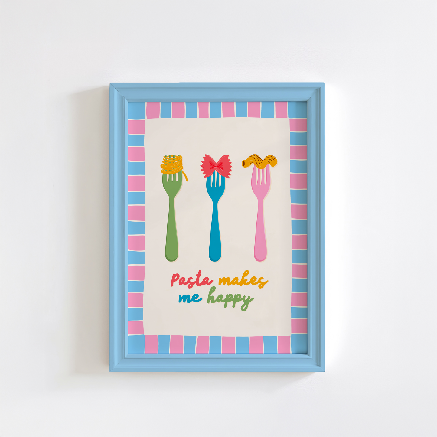 Pasta Makes Me Happy Print