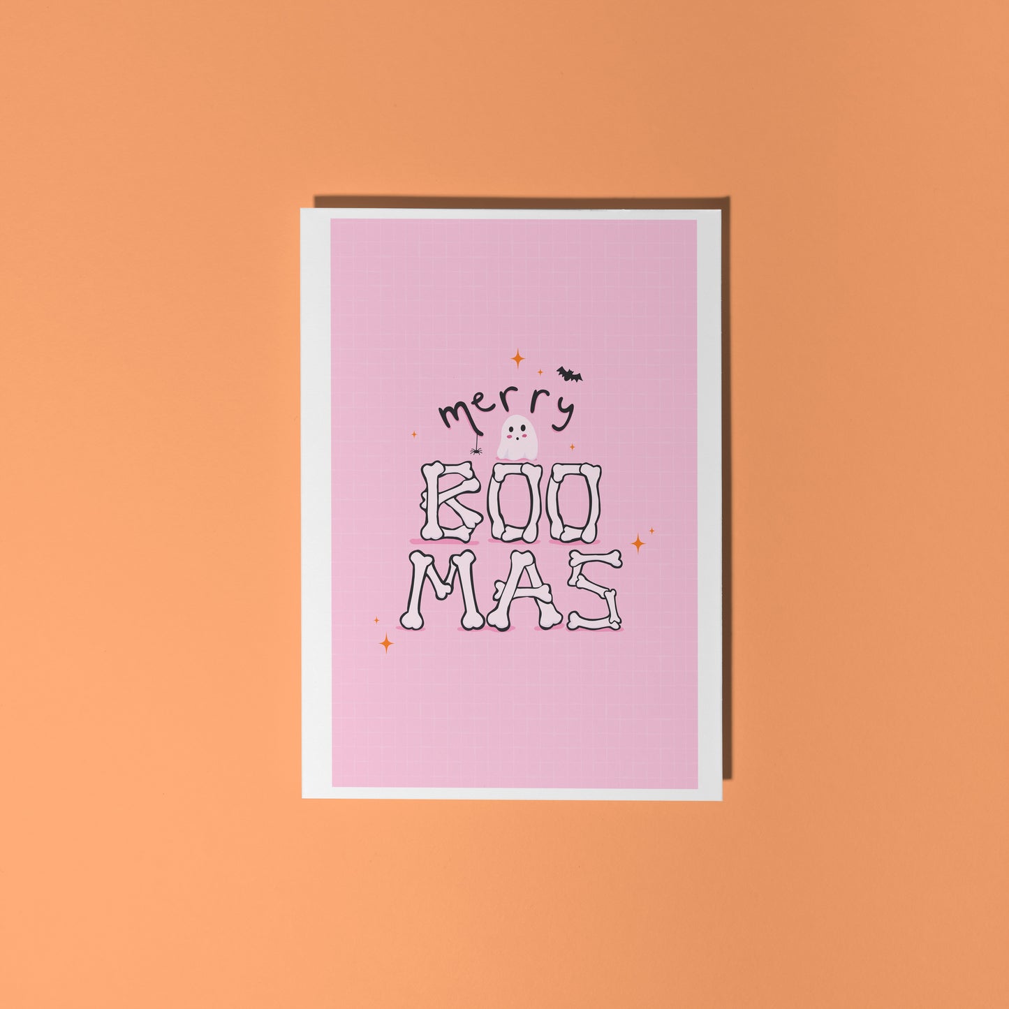 Merry Boo-Mas Card - A6 Greetings Card With Envelope