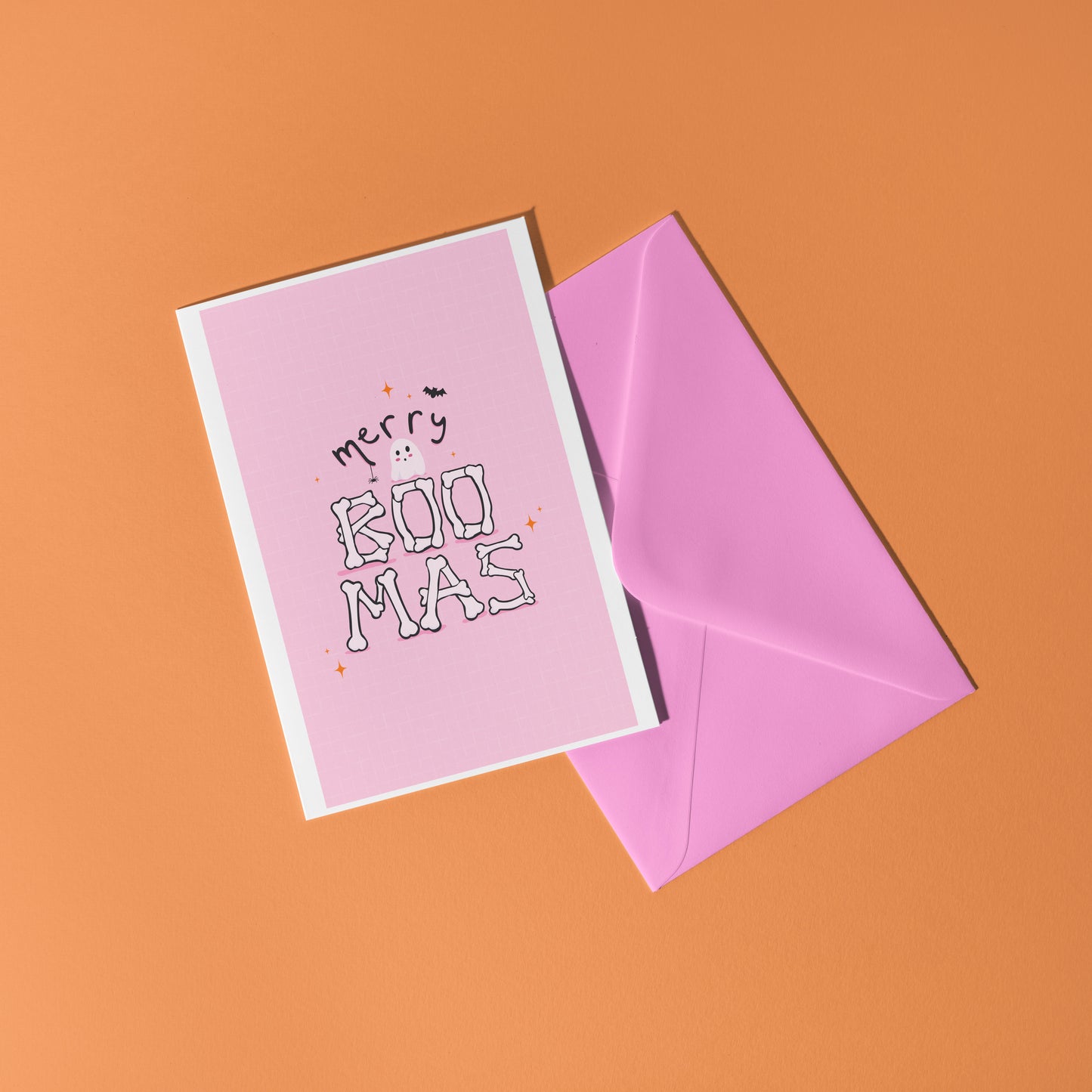 Merry Boo-Mas Card - A6 Greetings Card With Envelope
