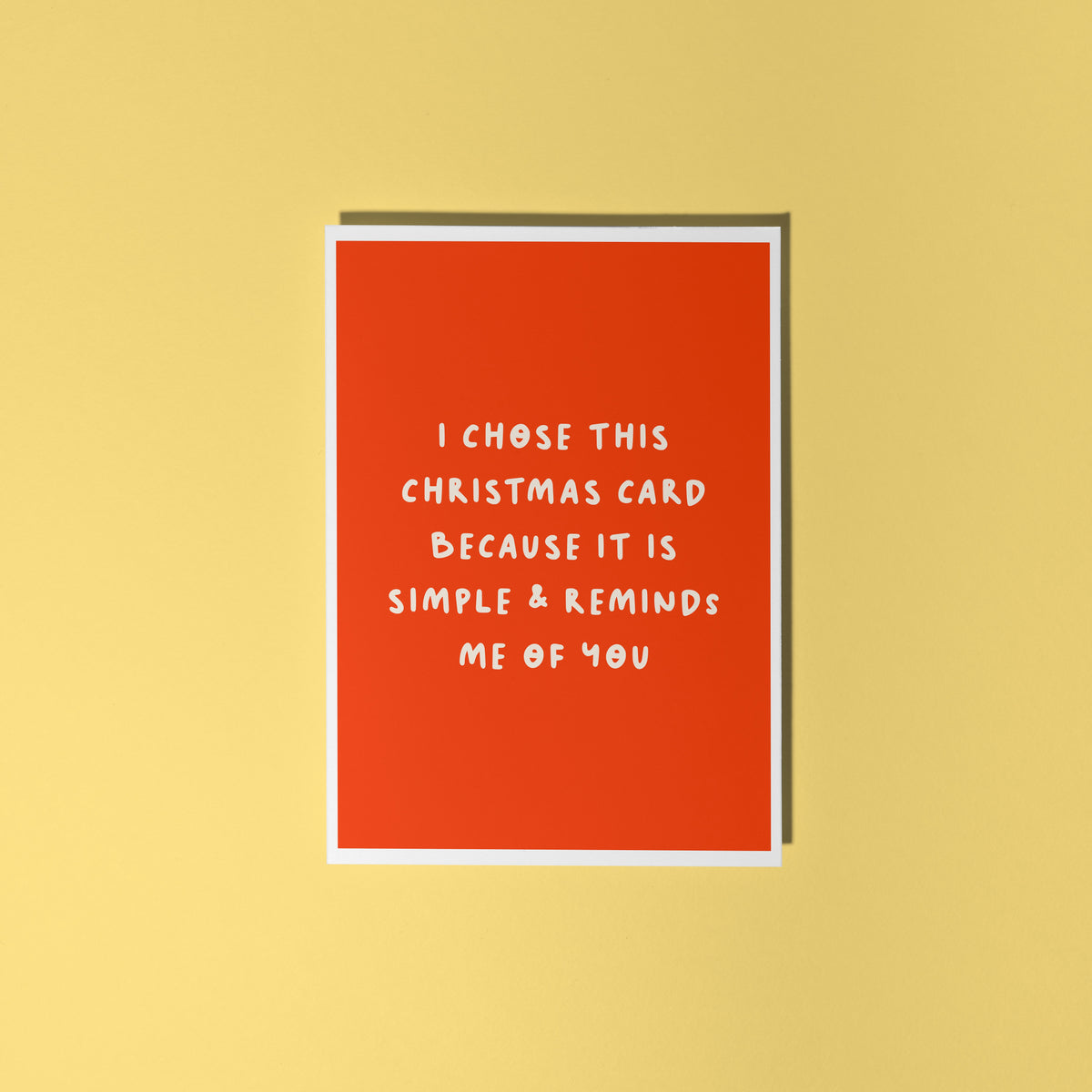 Cheeky Christmas Card in Red