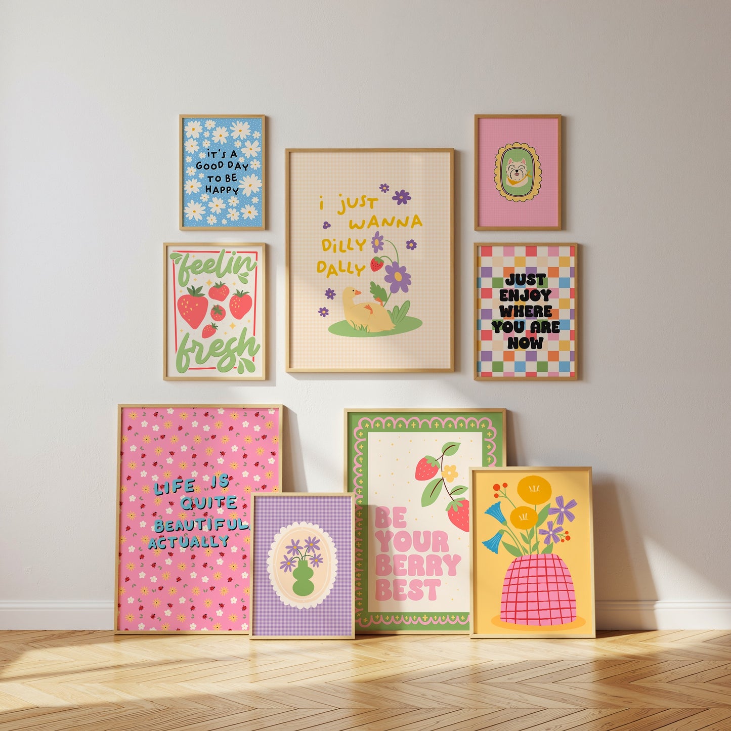 I Just Wanna Dilly Dally Print - Cute Quote Print