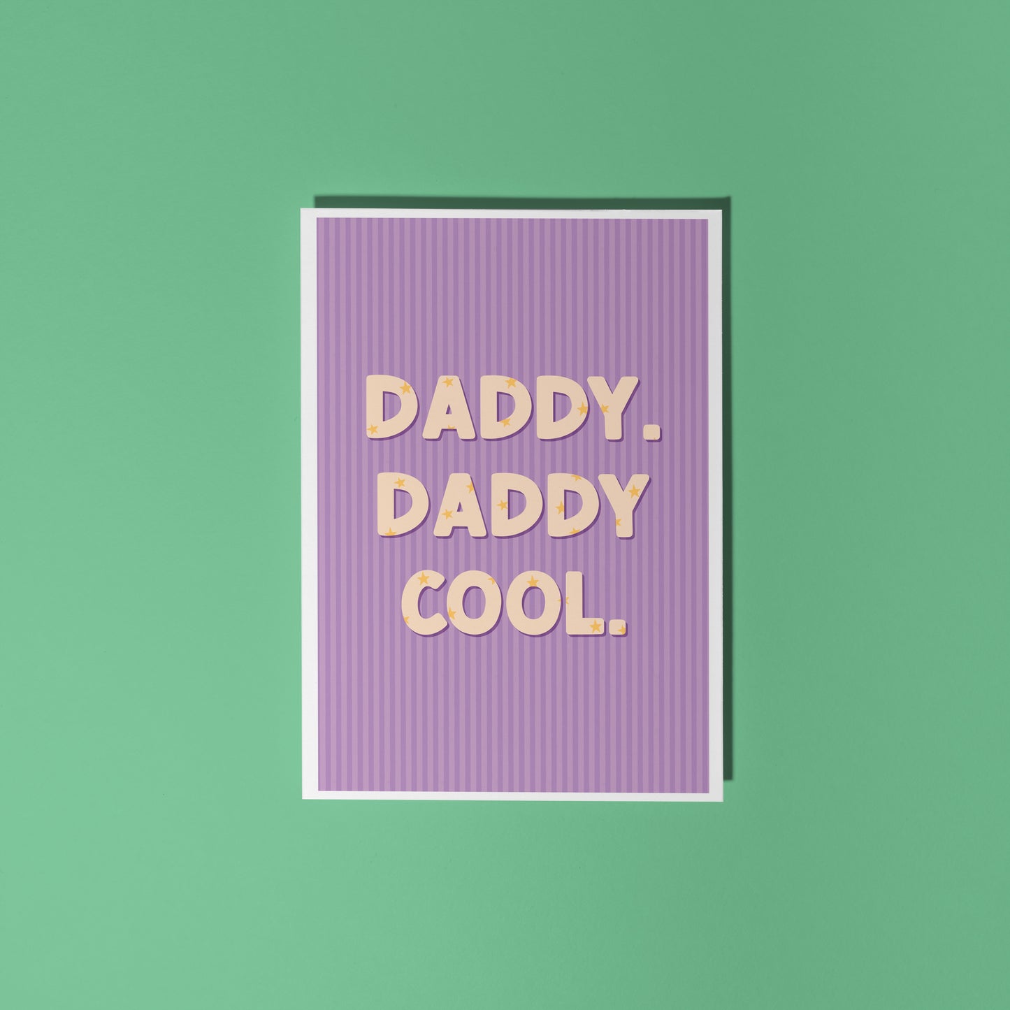 Daddy. Daddy Cool - Father's Day Card in Purple