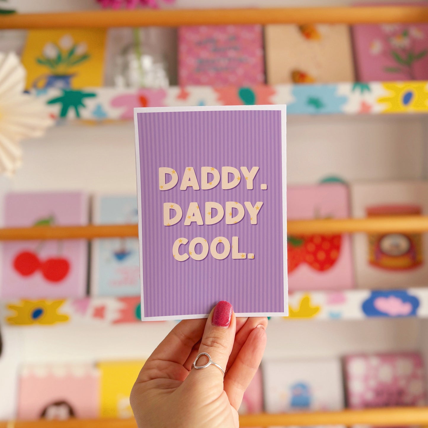 Daddy. Daddy Cool - Father's Day Card in Purple