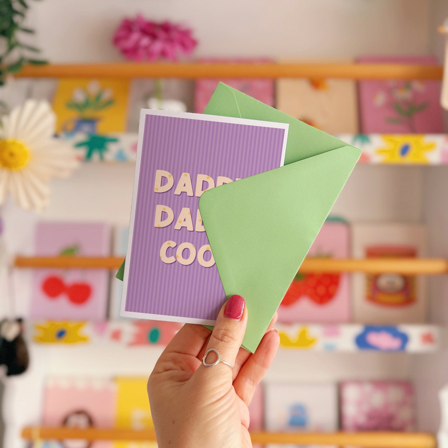 Daddy. Daddy Cool - Father's Day Card in Purple