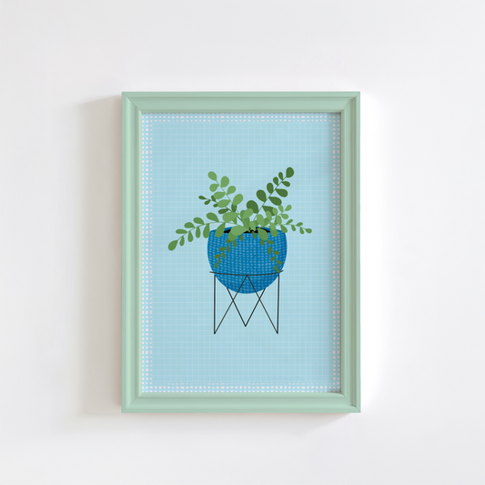 Fern House Plant Print