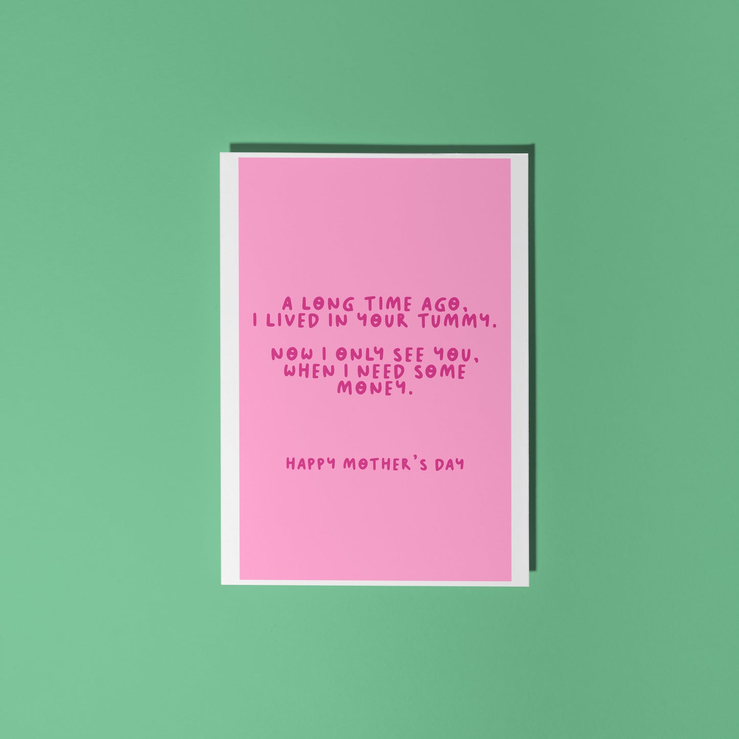 Funny Mother's Day Card - Pink A6 Greetings Card