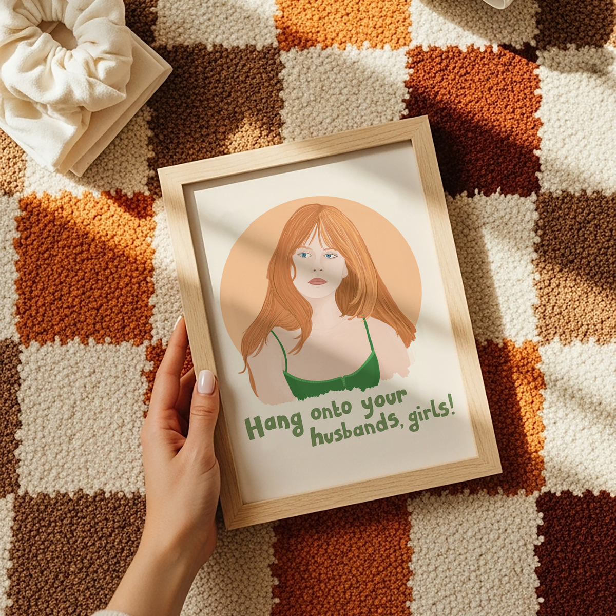 An illustrated portrait print of Gillian Owens from the film Practical Magic.