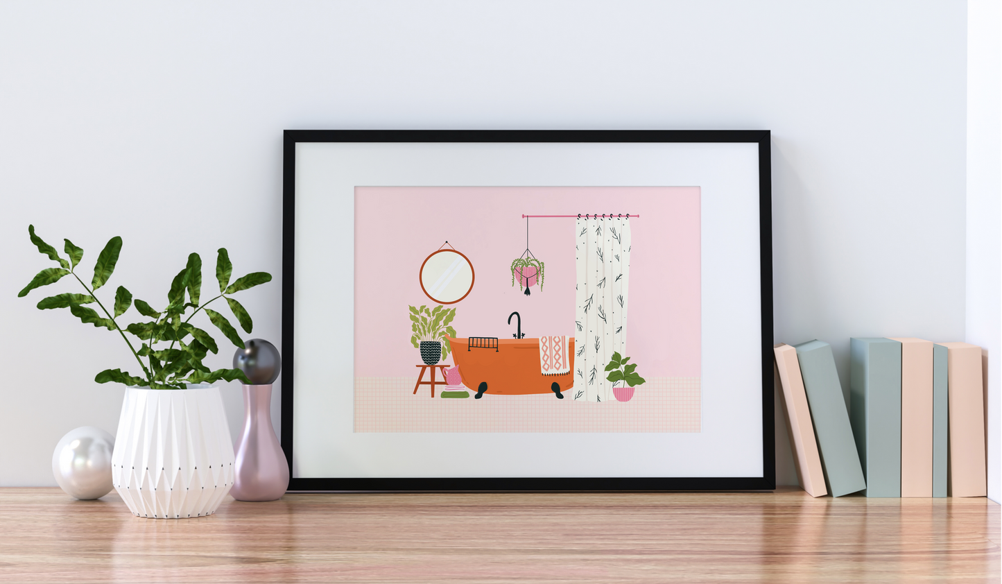 Colourful Bathroom Print