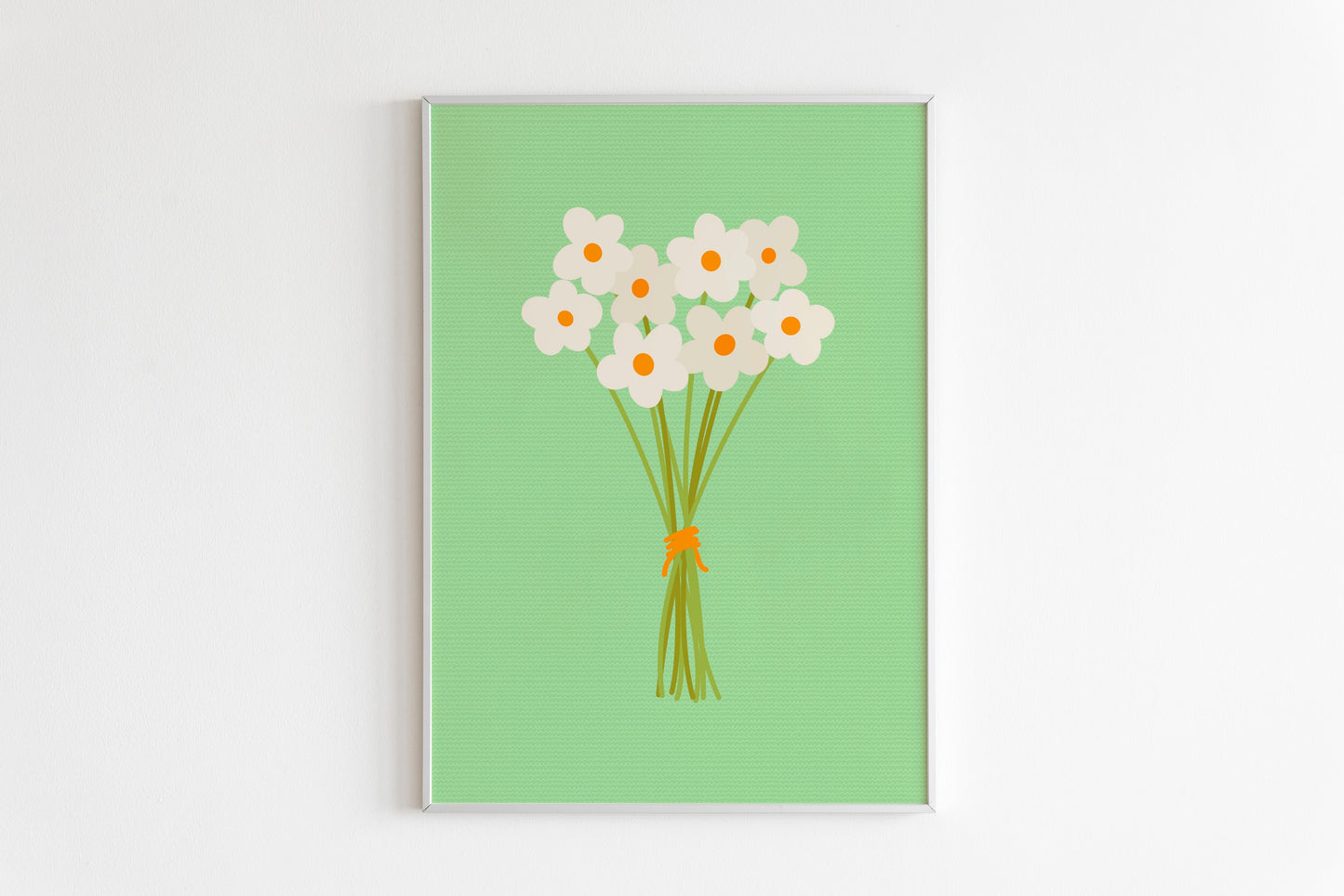 Bunch Of Flowers Print in Green