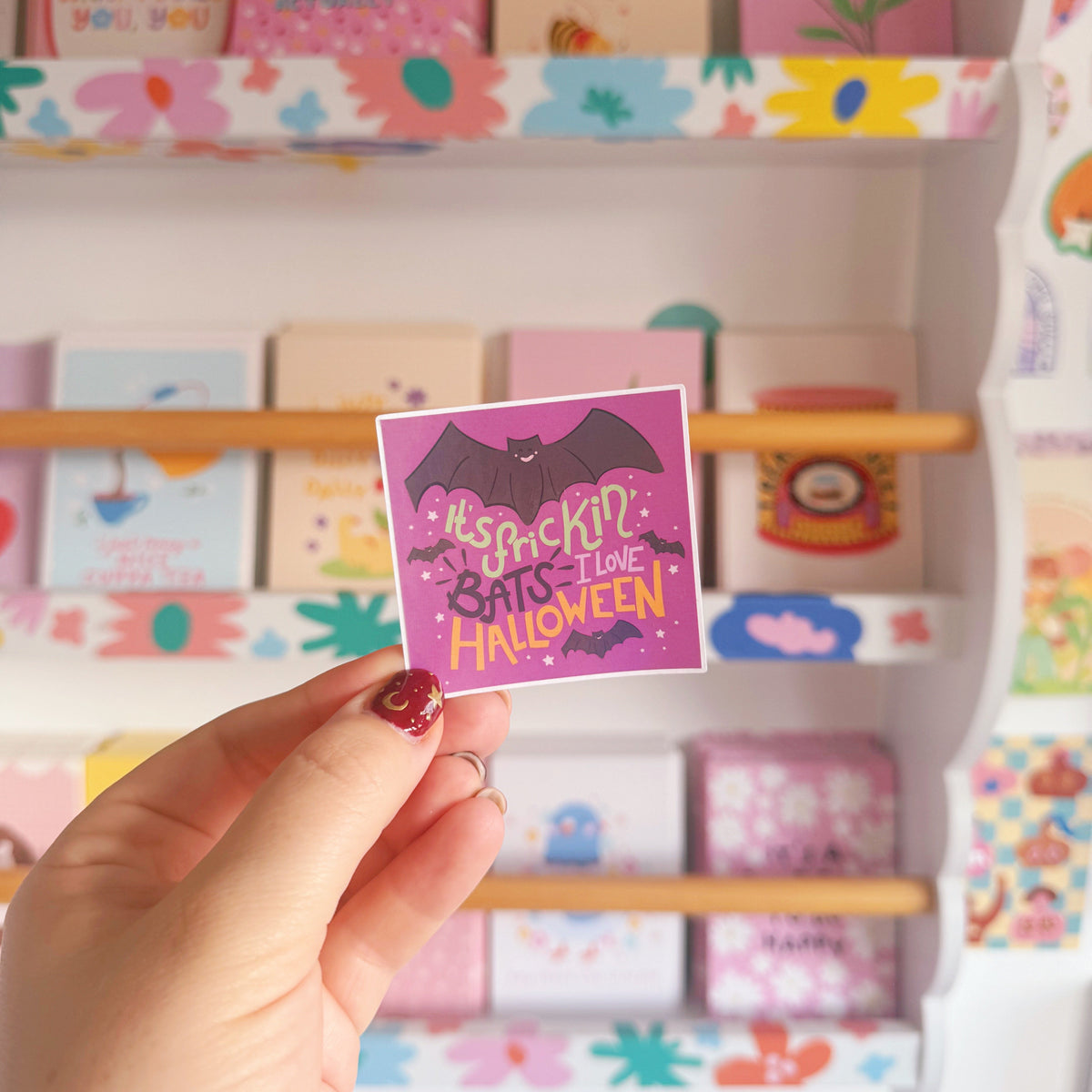 It's Frickin Bats Sticker - Halloween Holographic Sticker