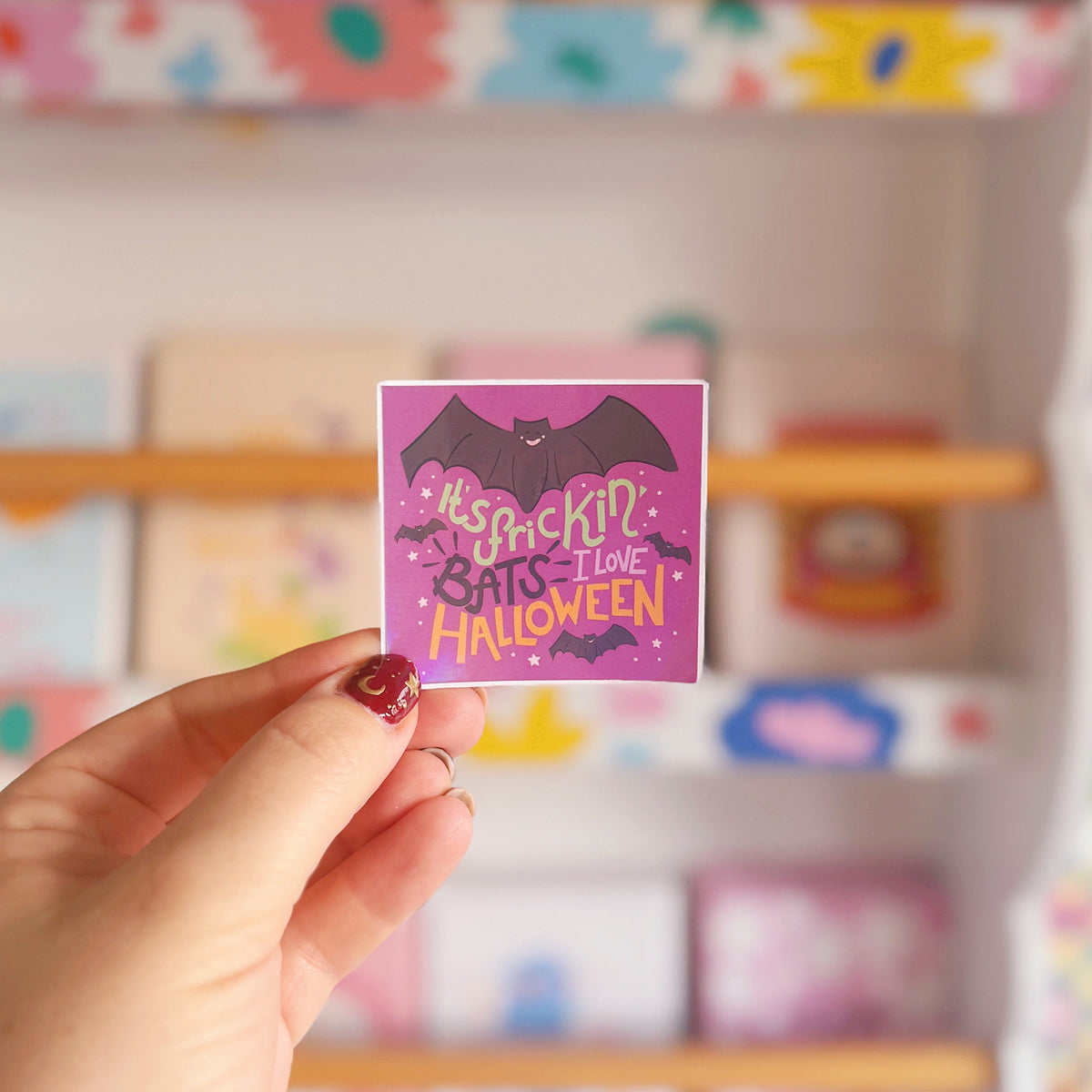 It's Frickin Bats Sticker - Halloween Holographic Sticker