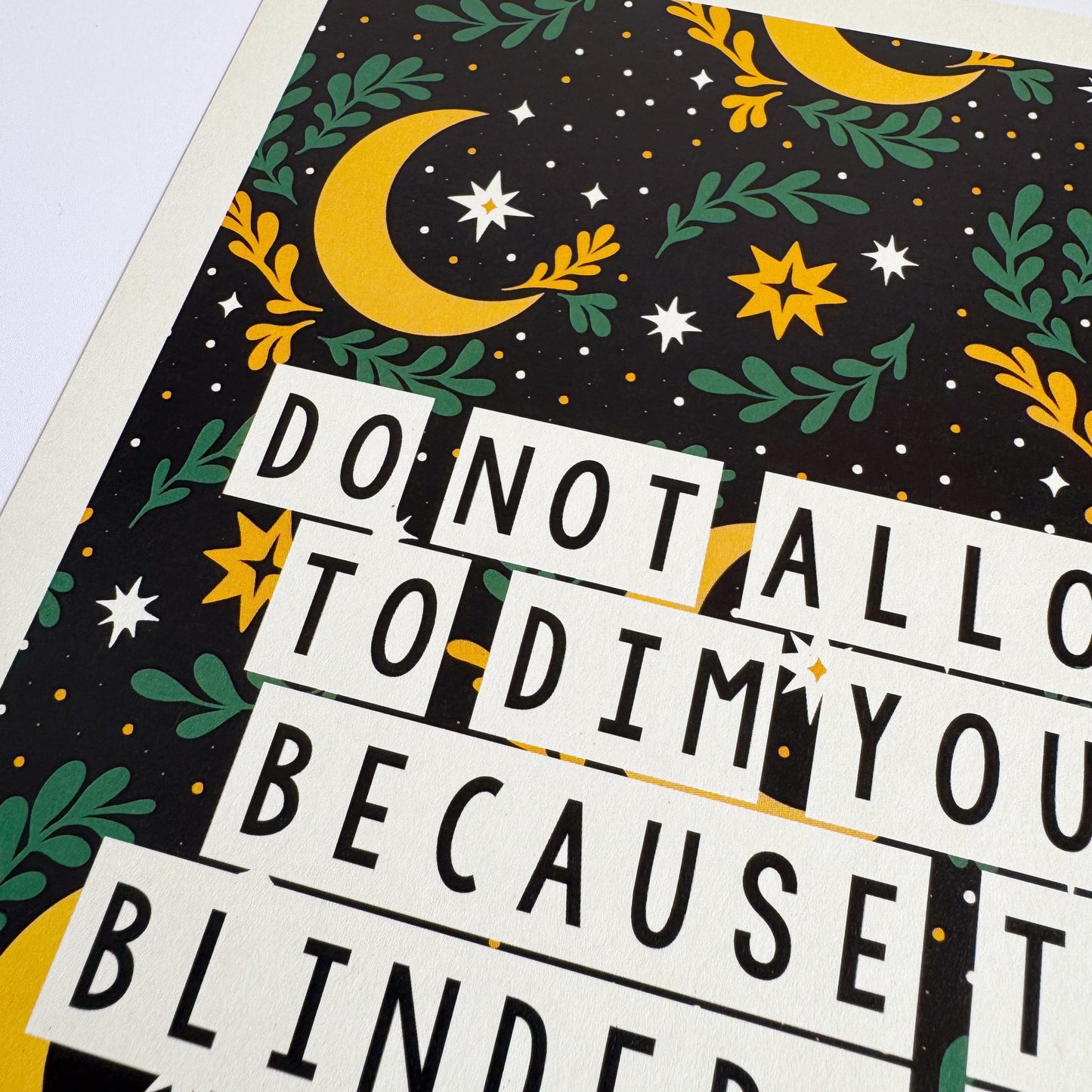 Limited Edition Print - Lady GaGa Quote Print - A4