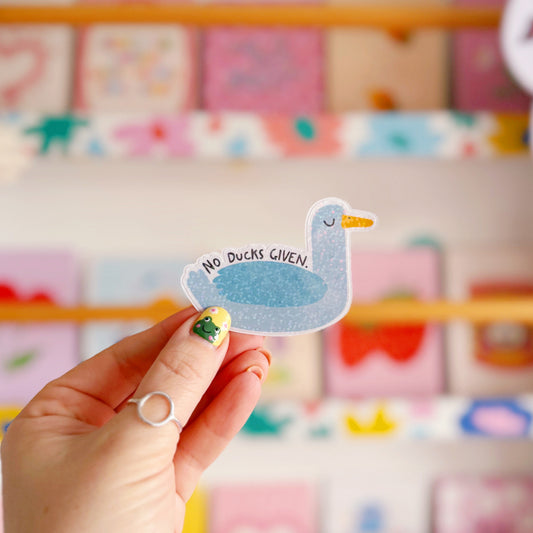 No Ducks Given - Holographic Stickers