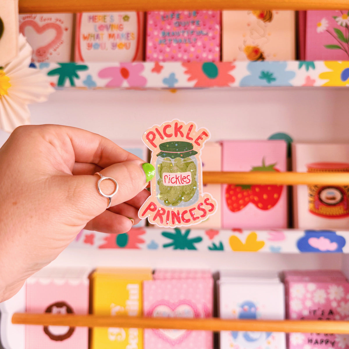 Pickle Princess Sticker - Holographic Sticker