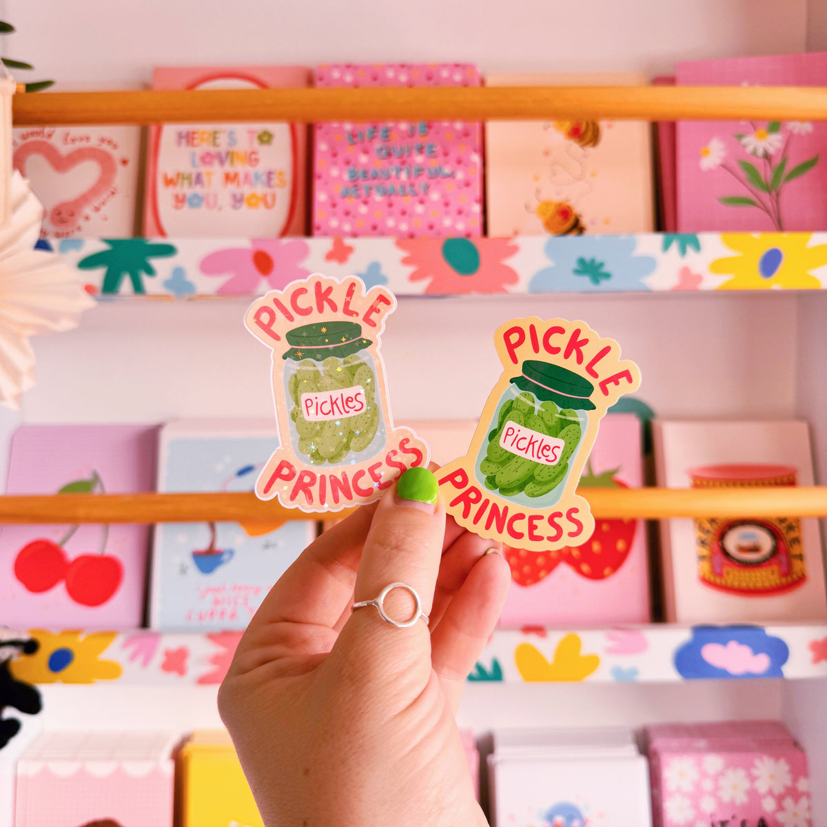 Pickle Princess Sticker - Holographic Sticker