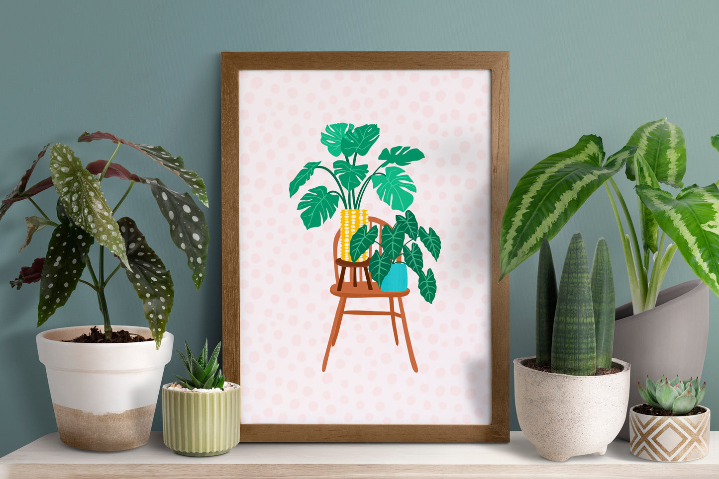 Plants on a Chair Print