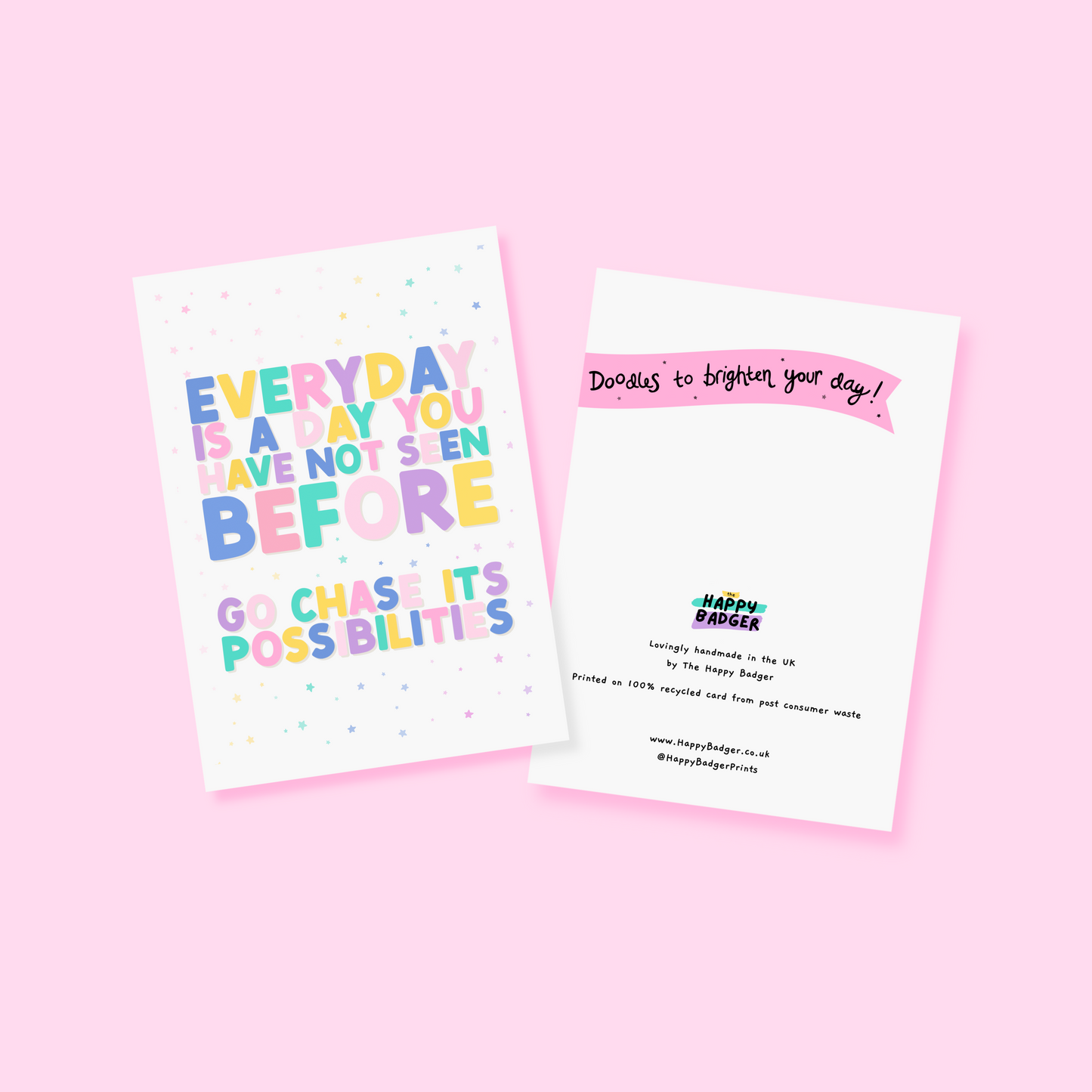 Positivity Quote Card - A6 Greetings Card