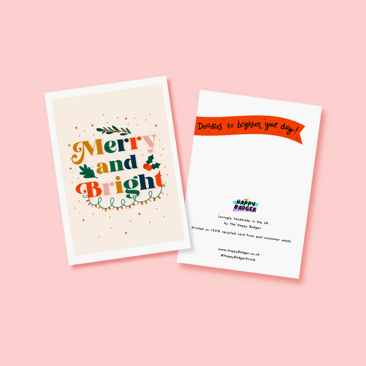 Merry & Bright Christmas Card