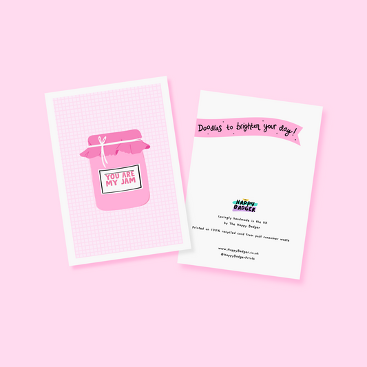 You Are My Jam Card - A6 Greetings Card