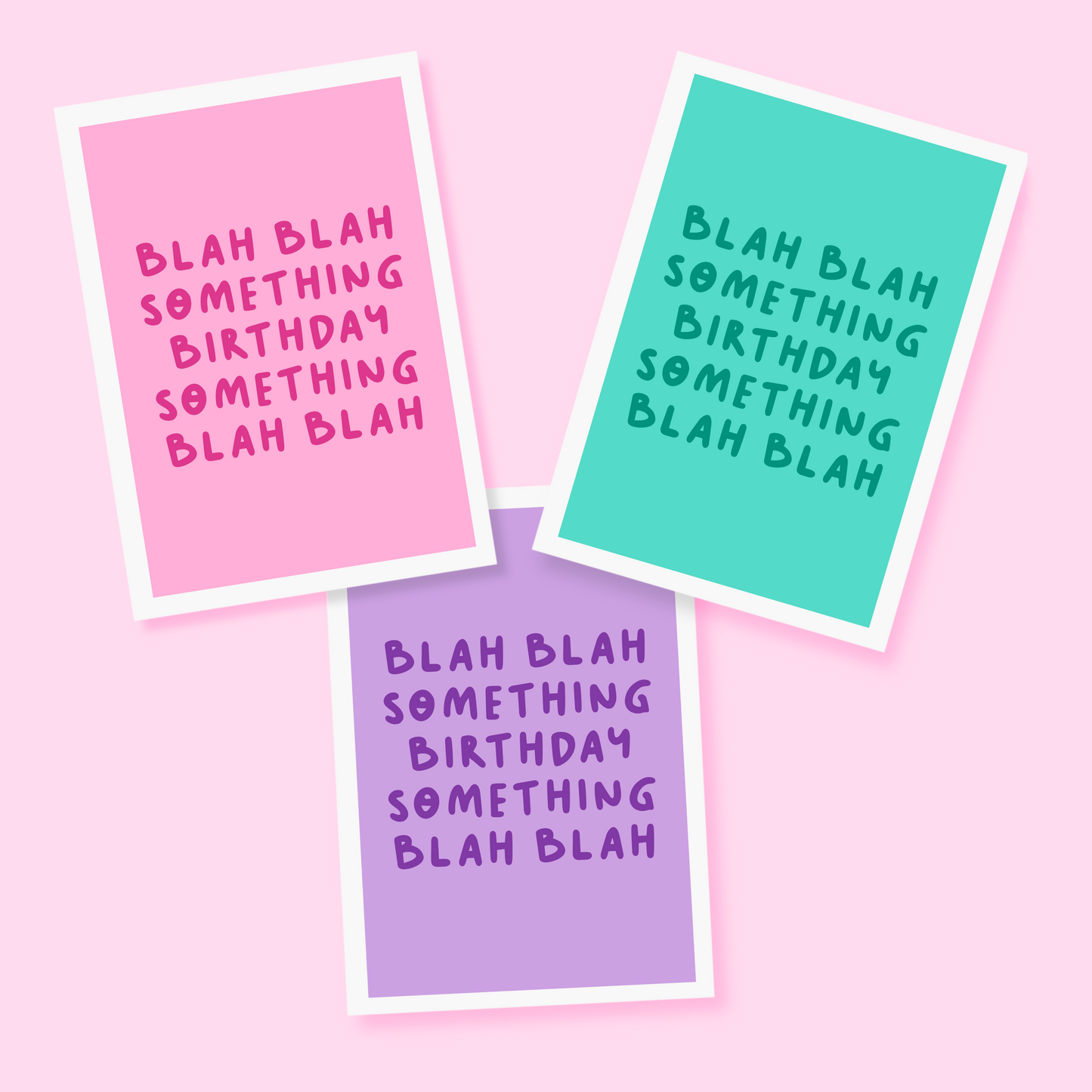 Blah Blah Birthday Card - A6 Greetings Card