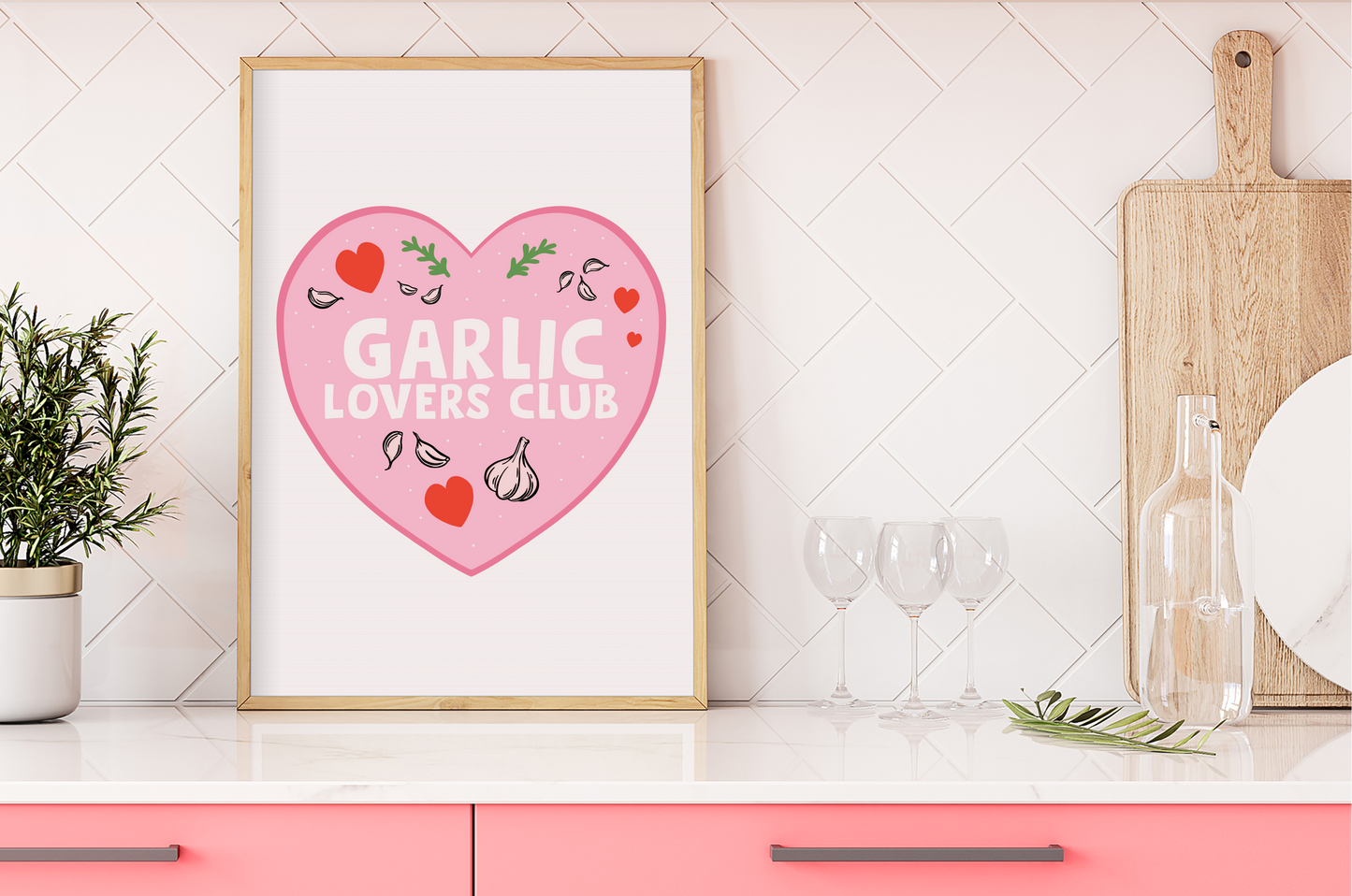 Garlic Lovers Club Print