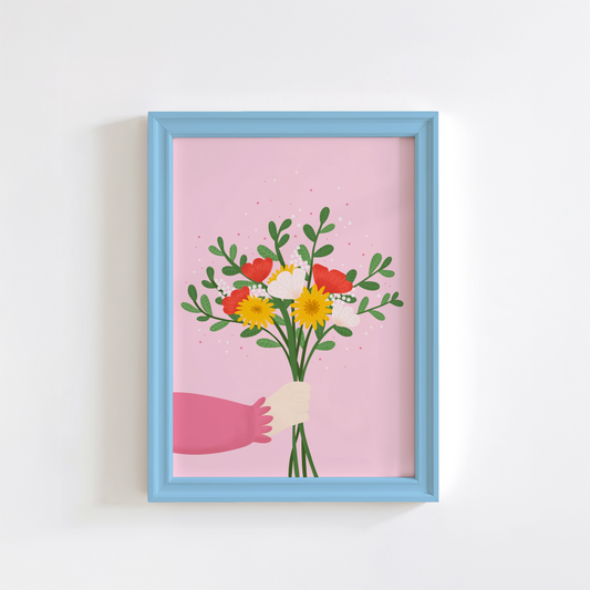 Bunch Of Flowers Print