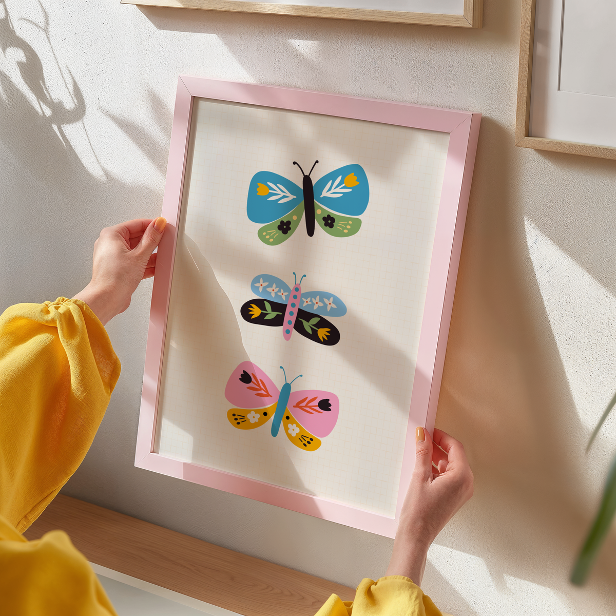 Retro Butterflies Print