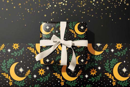 Moon and Stars Gift Wrap - 50x70cm Sheets