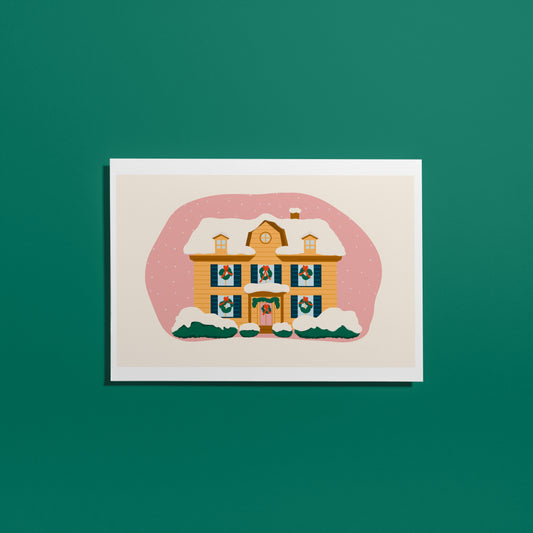 Christmas House Christmas Card - A6 Greeting Card with Envelope