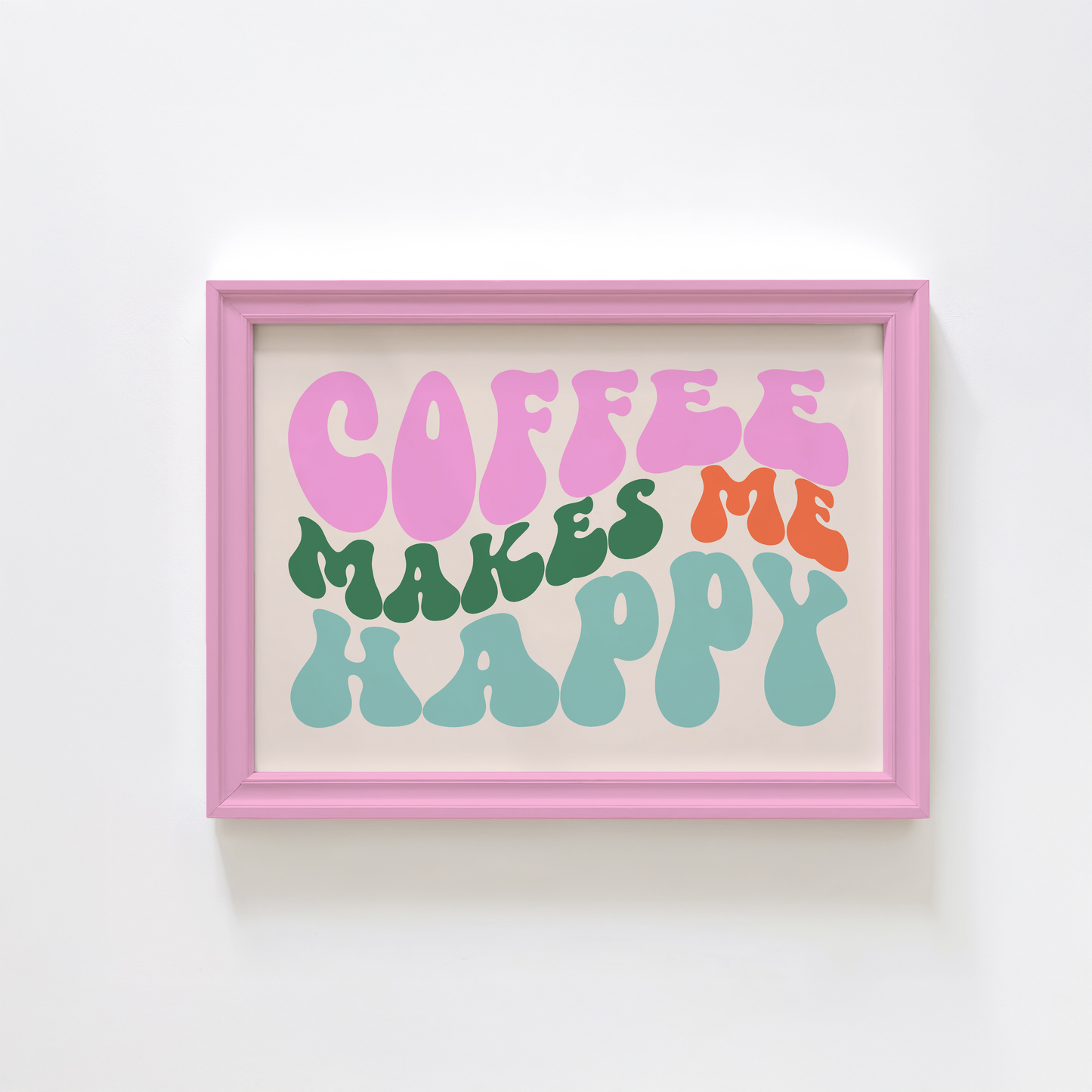 Coffee Makes Me Happy Print