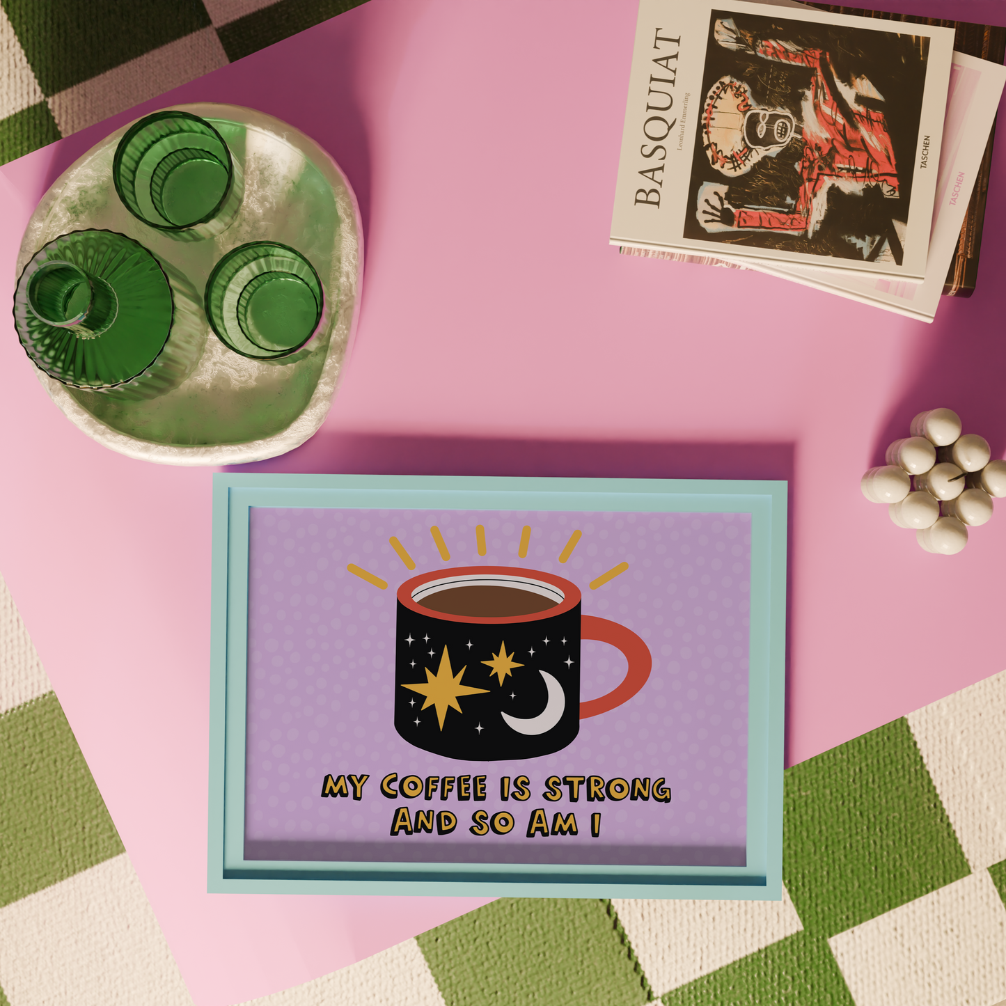 Strong Coffee Quote Print