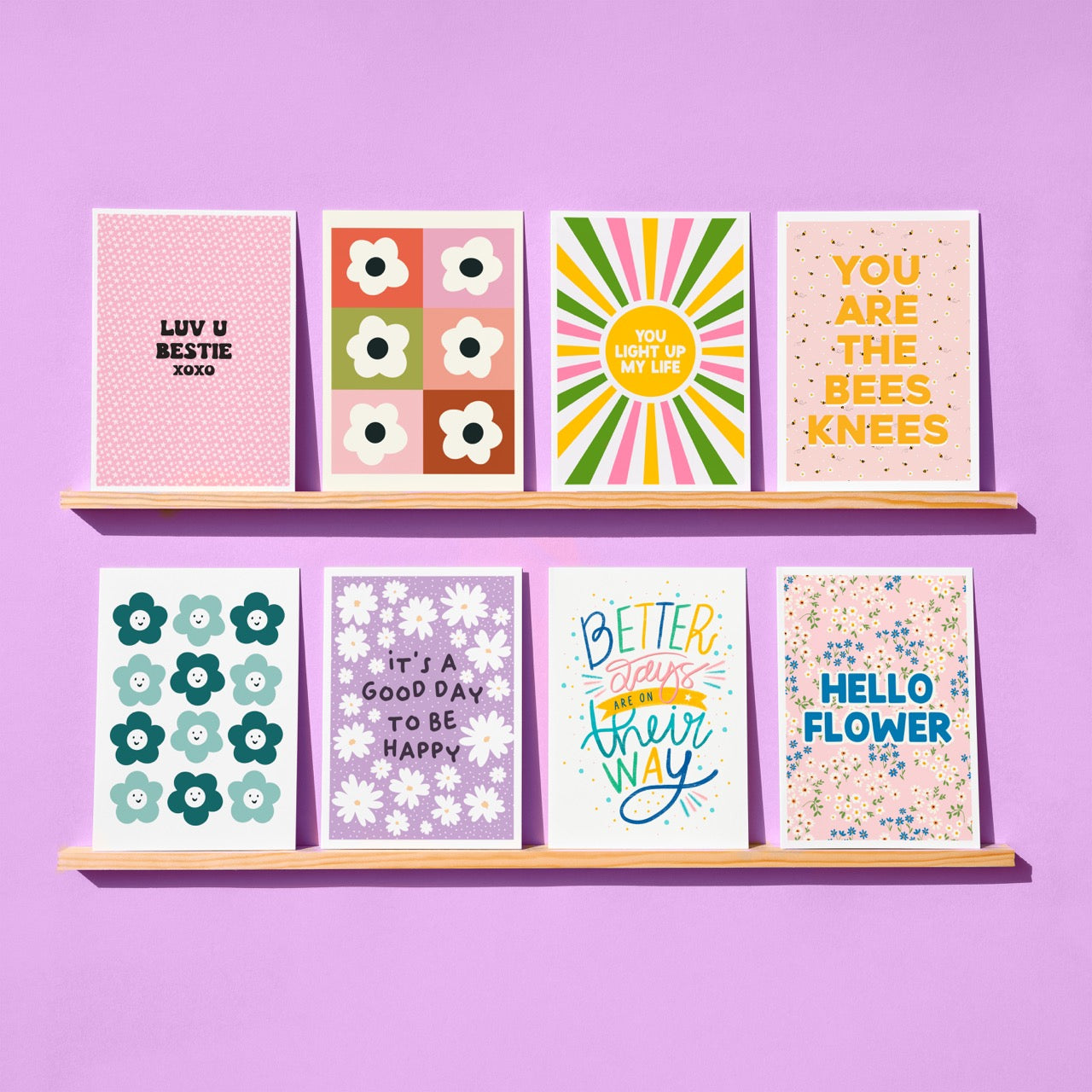 It's A Good Day To Be Happy A6 Greetings Card