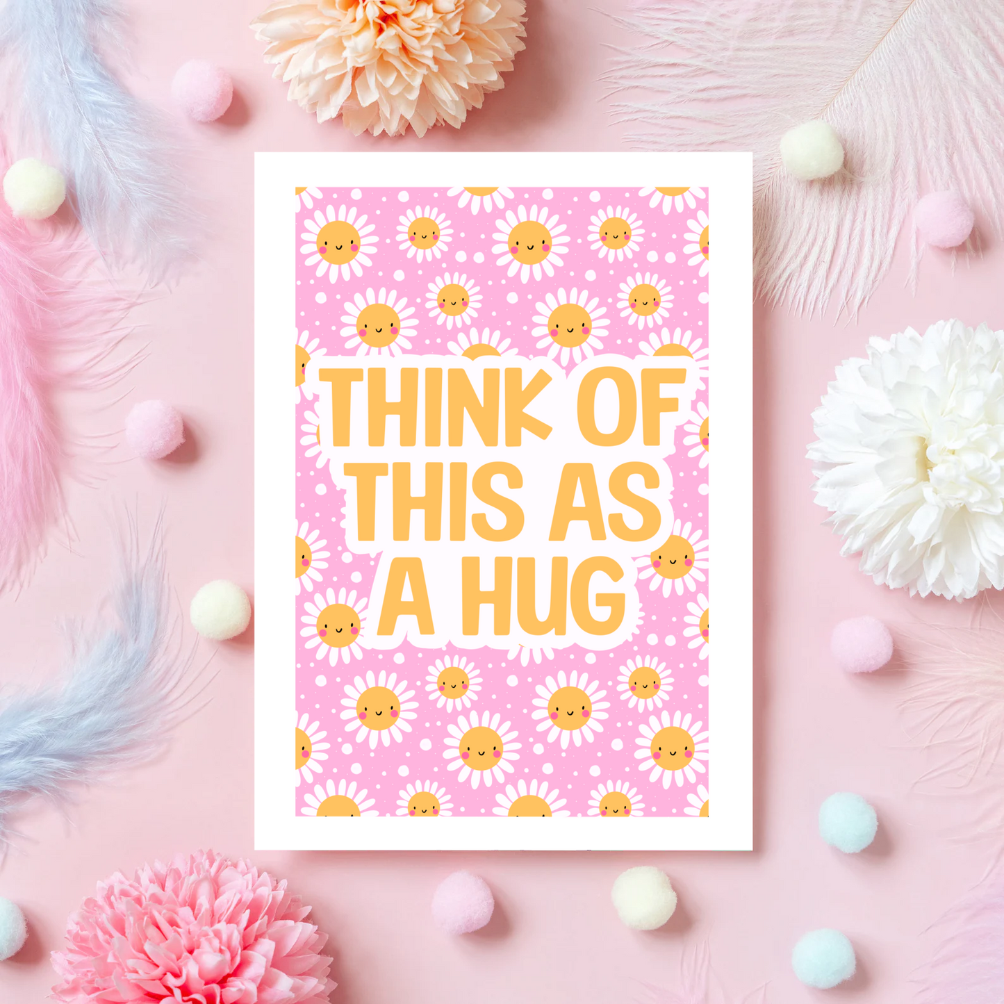 Think Of This As A Hug Card - A6 Greetings Card