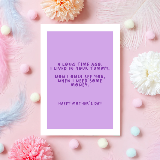 Cheeky Mother's Day Card - A6 Greetings Card